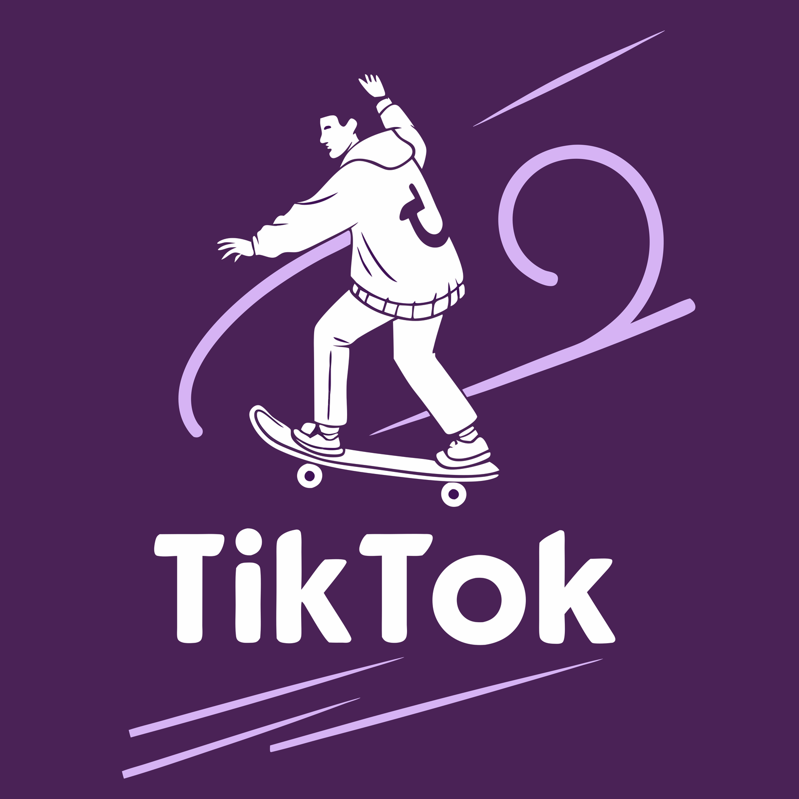 product A logo for TikTok that stands out against a blue background requires a striking design that ignites