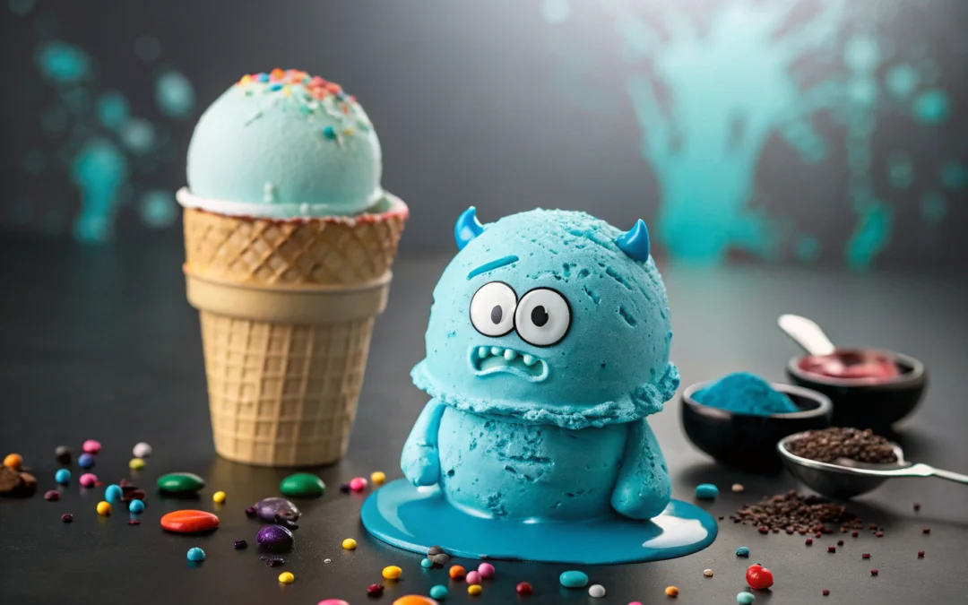 Blue Monster Ice Cream: Bold Design Meets Playful Innovation