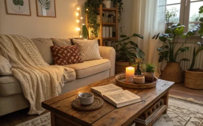 Maximize Space with a Large Bedside Table Ladder Shelf